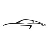 Sticker vinyle silhouette Porsche
