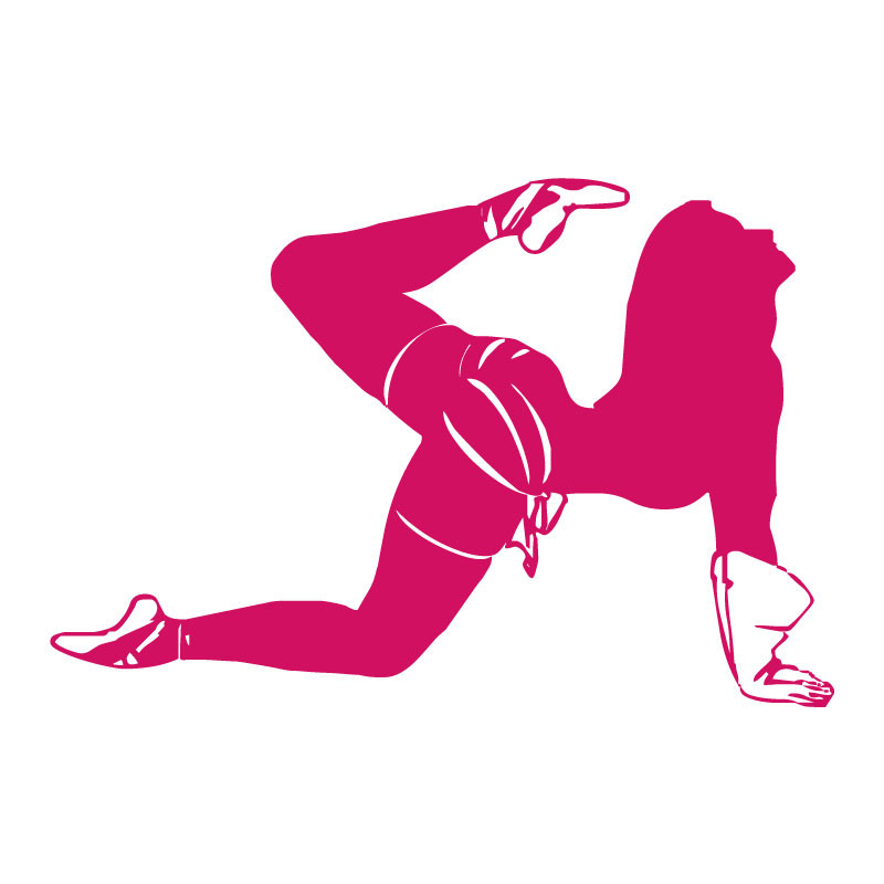 Sticker autocollant mural danseuse