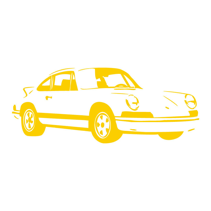 Sticker mural Porsche carrera