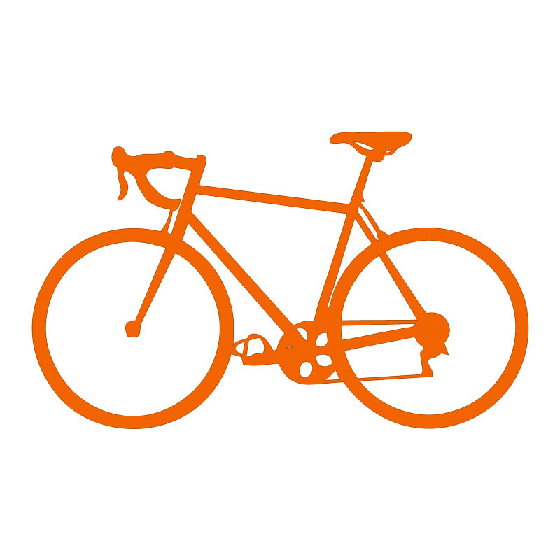 Déco murale adhésive le vélo de course