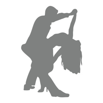 Sticker vinyle danseurs de tango
