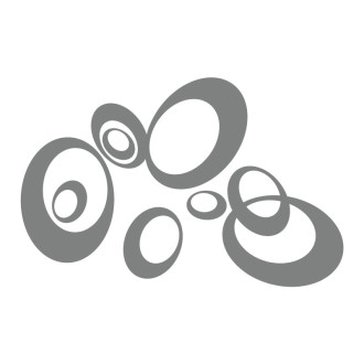 Sticker mural bulles