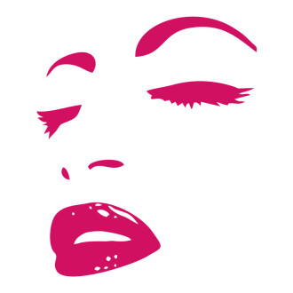 Sticker décoration visage femme