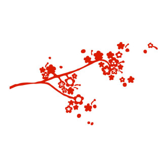 Sticker décoration cerisier