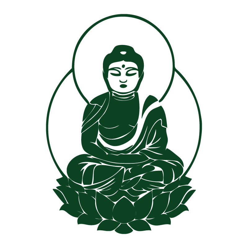 Sticker mural Boudha