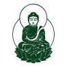 Sticker mural Boudha