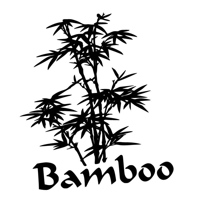 Sticker adhésif bambous