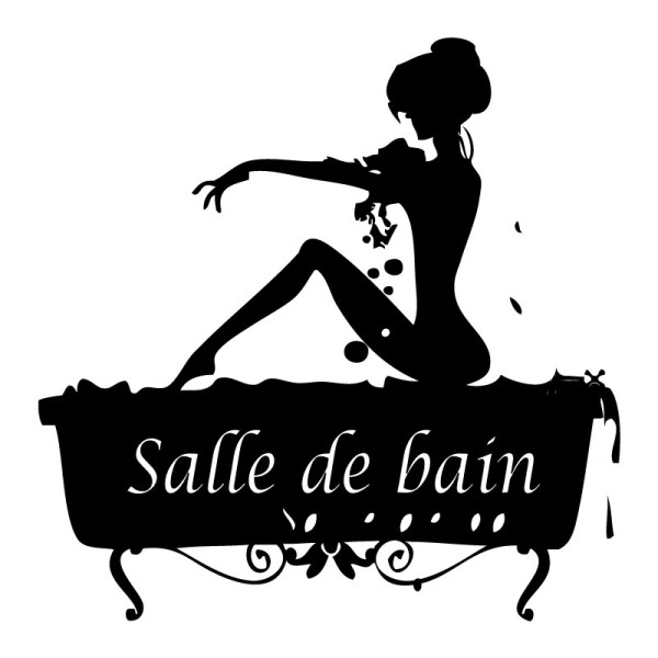 Sticker mural salle de bain