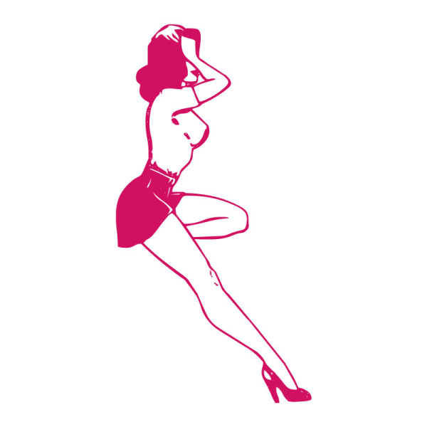 Sticker mural pin up