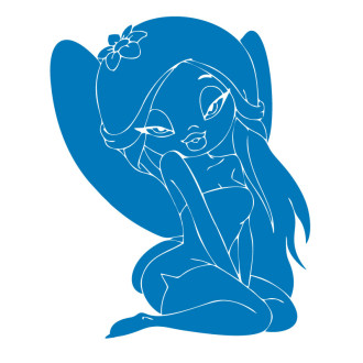 sticker jolie vahiné