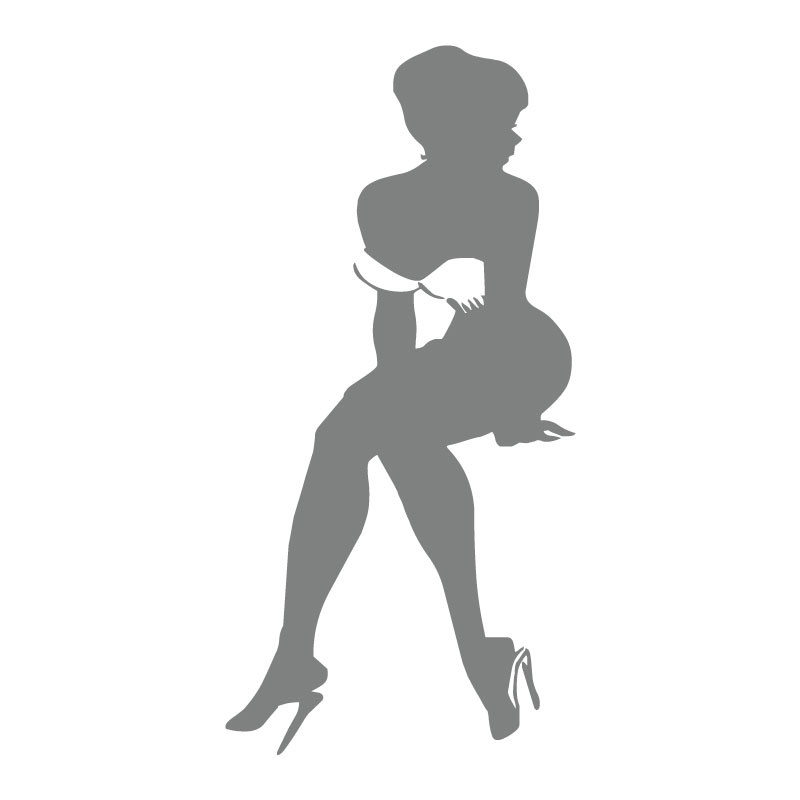 Sticker mural femme bikini