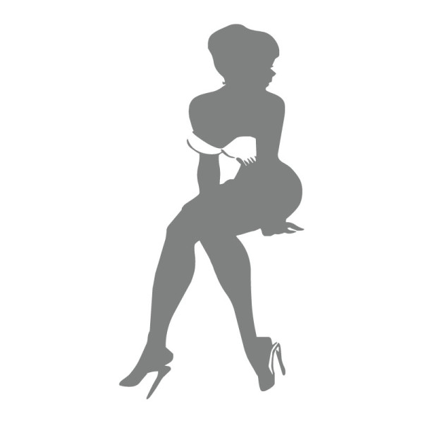 Sticker mural femme bikini