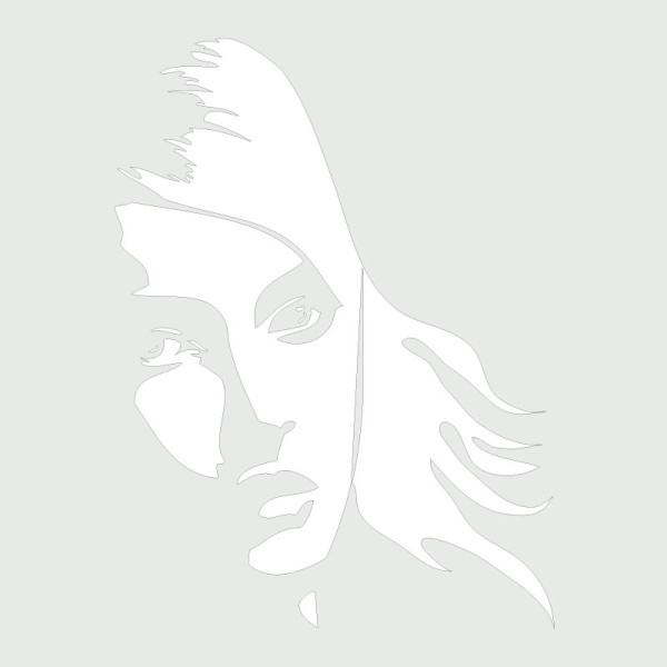 sticker visage femme