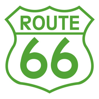 Sticker logo route 66