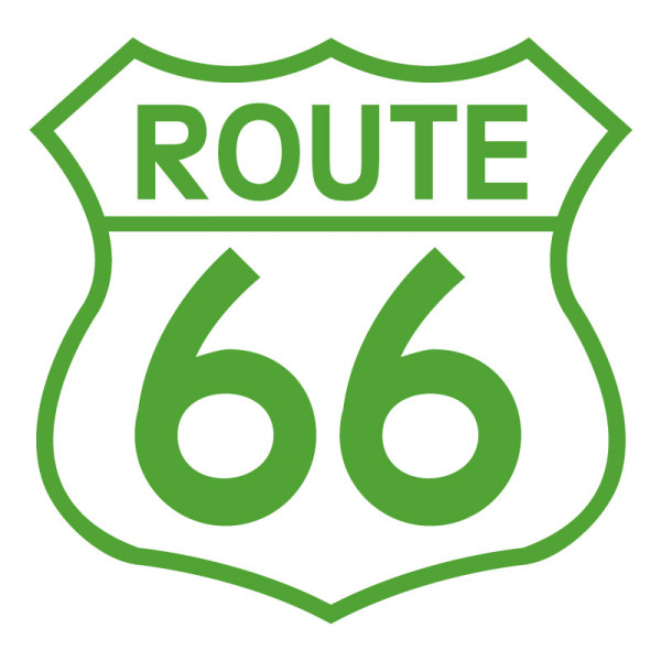 Sticker logo route 66