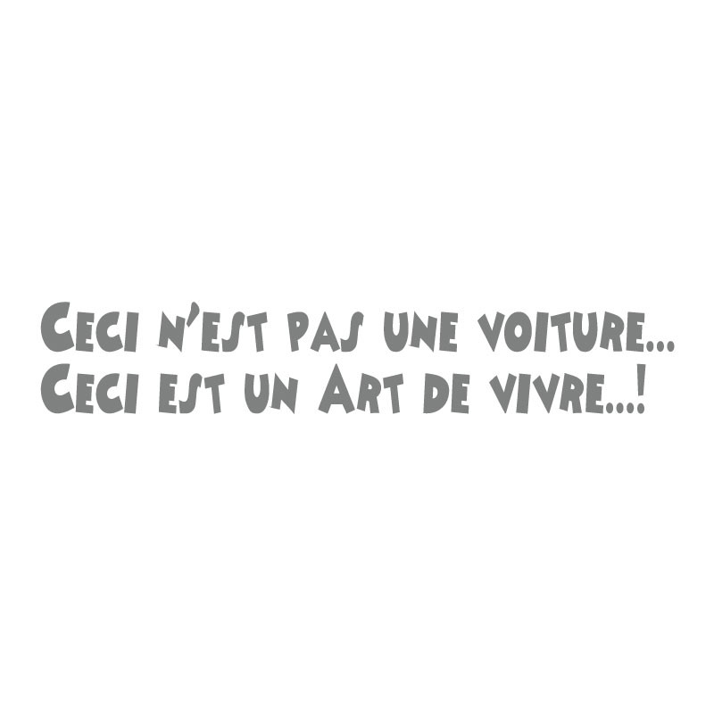 sticker slogan 2cv