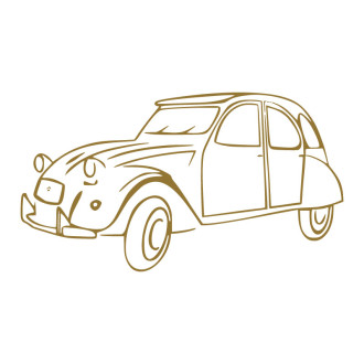 sticker autocollant vinyle 2CV