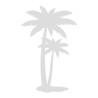 Sticker porte de douche 2 palmiers