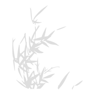 Autocollant de douche feuillage