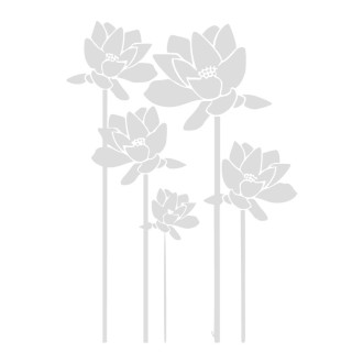 Sticker pour vitre les roses