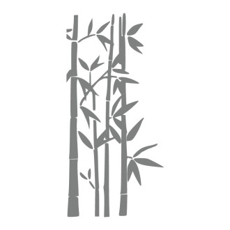 Sticker mural bambous