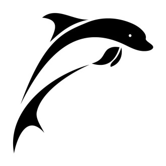 Sticker mural Dauphin