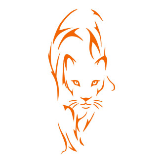 Sticker décoration murale félin