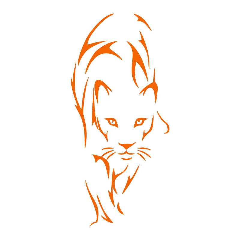 Sticker décoration murale félin