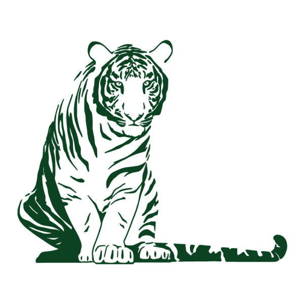 sticker décoration murale tigre