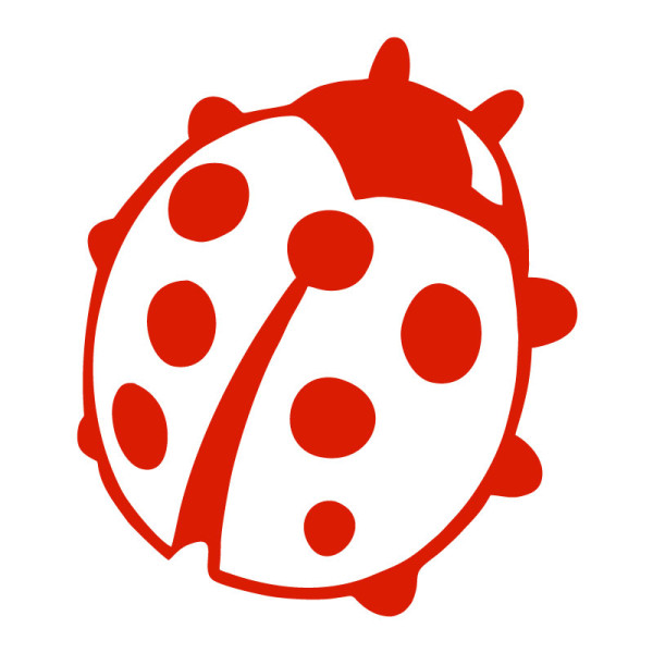 Sticker mural coccinelle