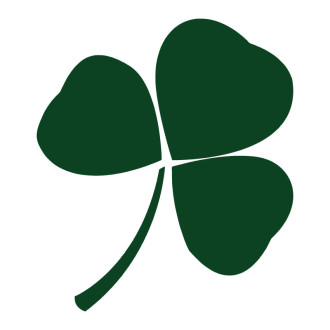 Sticker mural trèfle